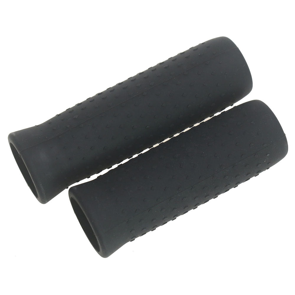 1 Pair Rubber Handlebar Grip for Ninebot Max G30, Electric Scooter Anti-slip Handlebar Grip Cover - Grey