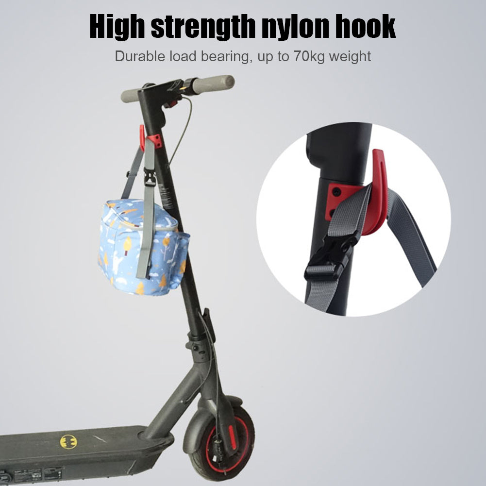 Nylon Hook for Ninebot Max G30 Electric Scooter Storage Hook Hanging Bag Claw Hanger - Red