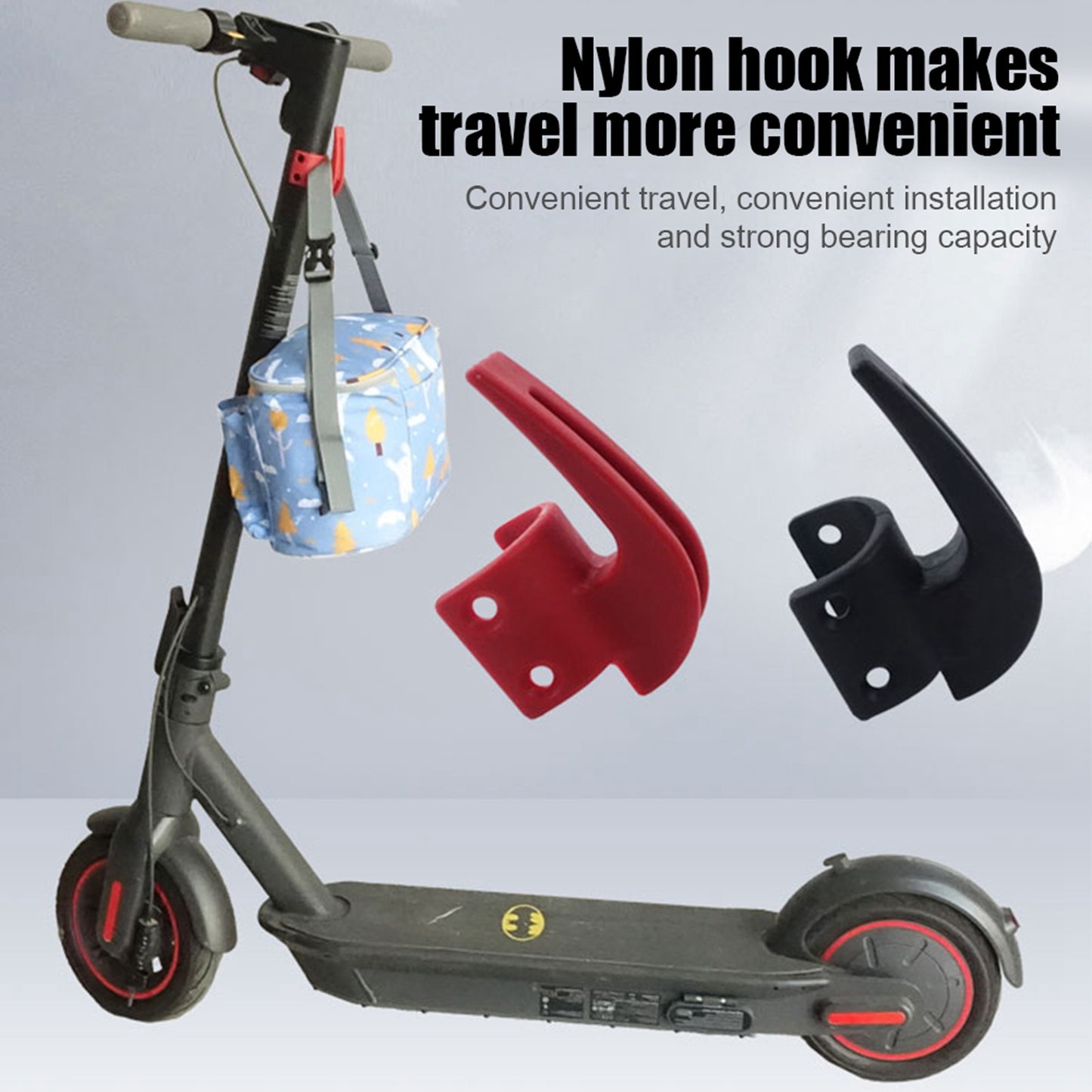 Nylon Hook for Ninebot Max G30 Electric Scooter Storage Hook Hanging Bag Claw Hanger - Red