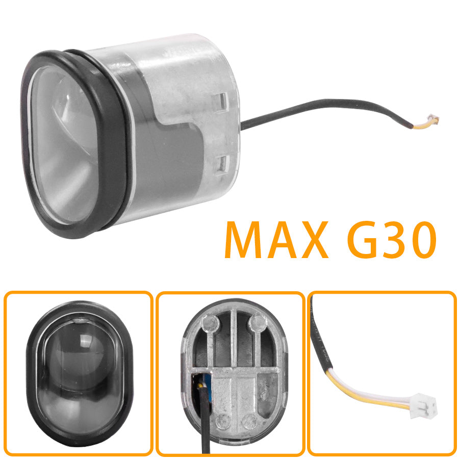 Scooter Headlamp Headlight Assembly Kit for Ninebot Max G30 Electric Scooter Front Lamp LED Light