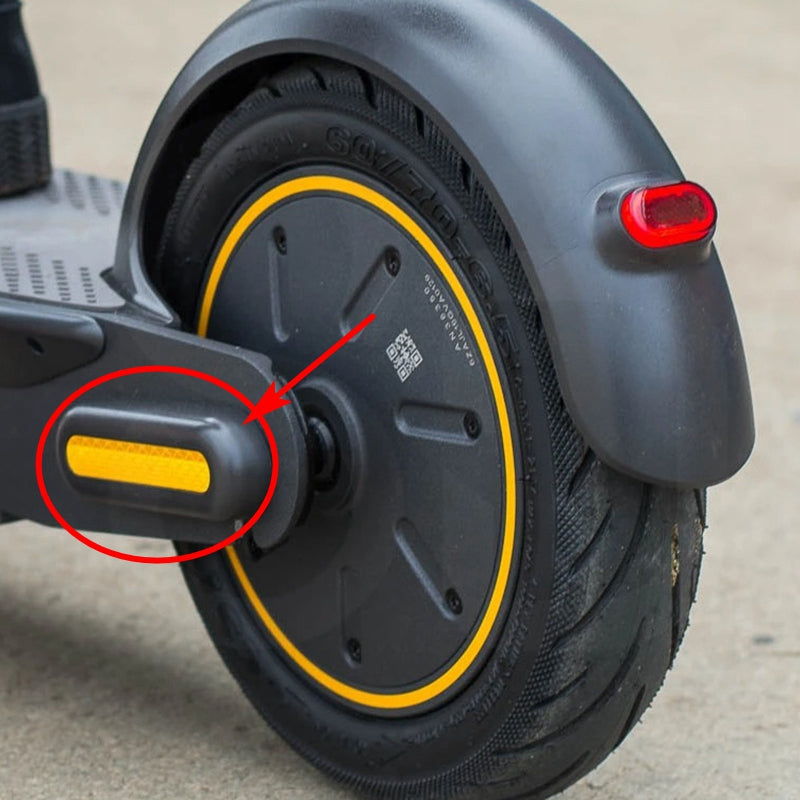 1 Pair Rear Fork Decorative Cover for Ninebot Max G30 Electric Scooter Rear Fender Mudguard Shield Cover - Red