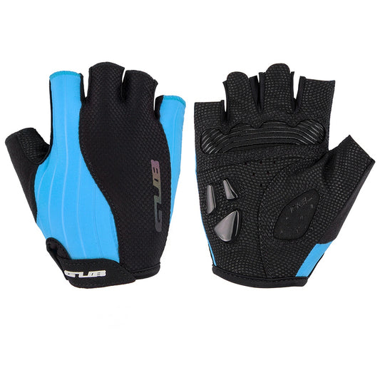 S026 Half Finger Cycling Gloves Teenager Mountain Road Bike Bicycle Breathable Non-slip Gloves - Blue / L