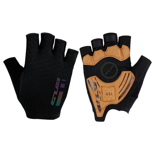 GUB S059 One Pair Fitness Cycling Gloves Weightlifting Breathable Non-slip Half Finger Bicycle Riding Gloves Sports Accessories for Men and Women - Black / L