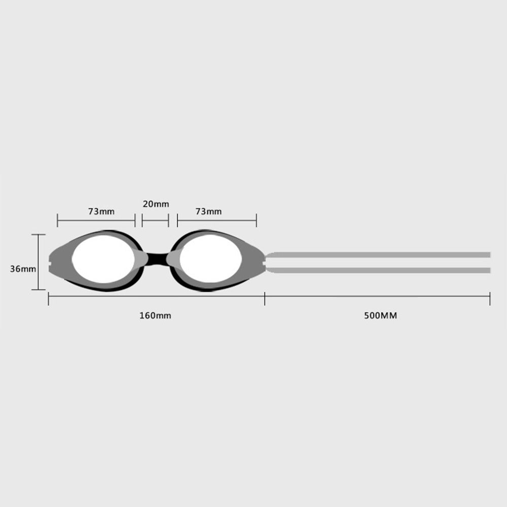 Jiejia J2659 Swimming Goggles HD Clear Anti-Fog No Leaking Glasses for Men Women - Pink