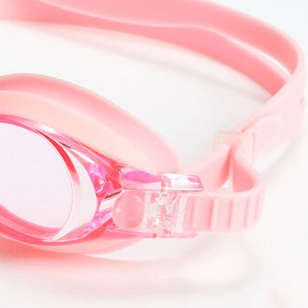 Jiejia J2670 Kids HD Swimming Goggles Waterproof Glasses Children Anti-Fog Anti-UV Eyeglasses - Pink