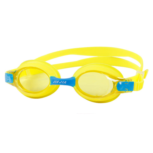 Jiejia J2670 Kids HD Swimming Goggles Waterproof Glasses Children Anti-Fog Anti-UV Eyeglasses - Yellow