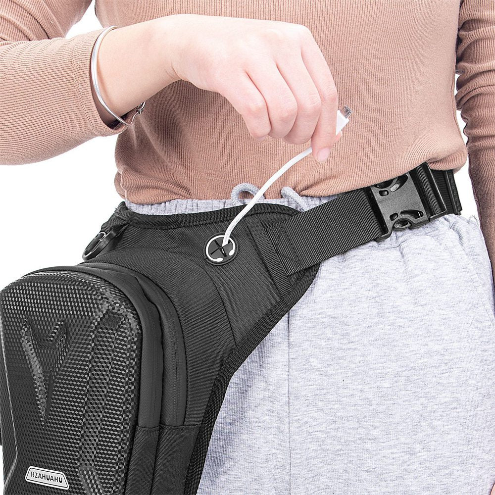 Hard Shell Waterproof Motorcycle Riding Cycling Leg Bag Phone Tools Storage Messenger Bag