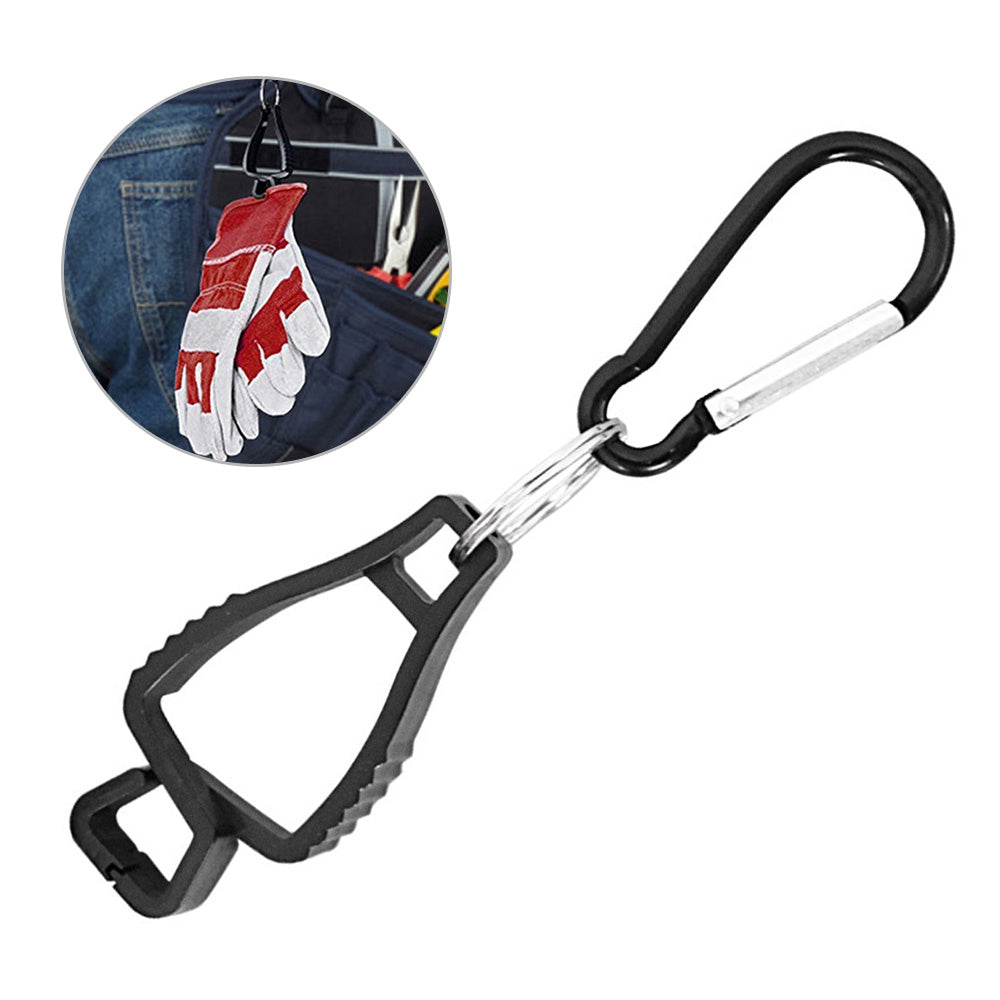 Uniqkart STJ-001-BK Safety Work Glove Clips Outdoor Work Belt Clip for Glasses Hats Helmets Towel Tool