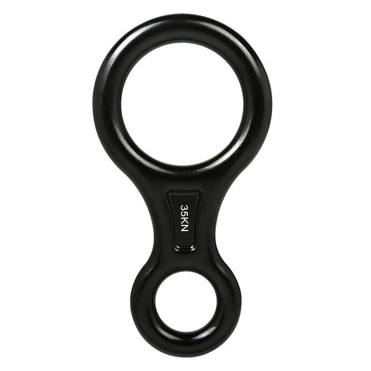 Xinda TP8601P 35KN Aluminum Alloy 8 Descender Heavy Duty Climbing Gear Downhill Equipment Rigging Plate - Black