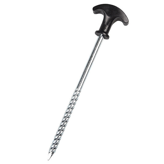 Uniqkart DD-JS001-TX Frozen Ground Windproof Tent Peg T-shape Spiral Screw Outdoor Camping Tool