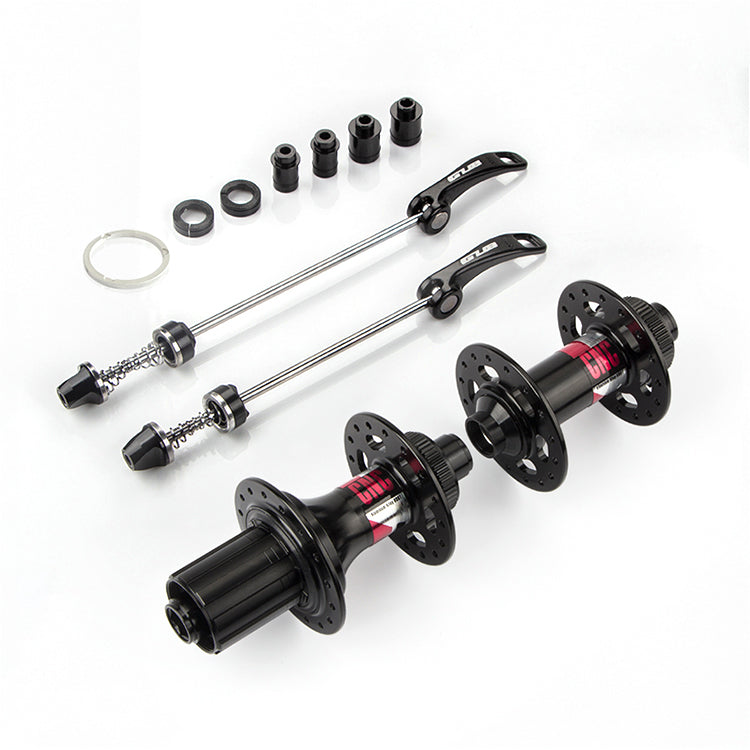 GUB 1351 MTB 32-Hole Axle Hub Set Aluminum Alloy Lightweight Disc Brake Thru-Axle Front &amp; Rear Hub for Bicycle Bike (Central Lock Version)