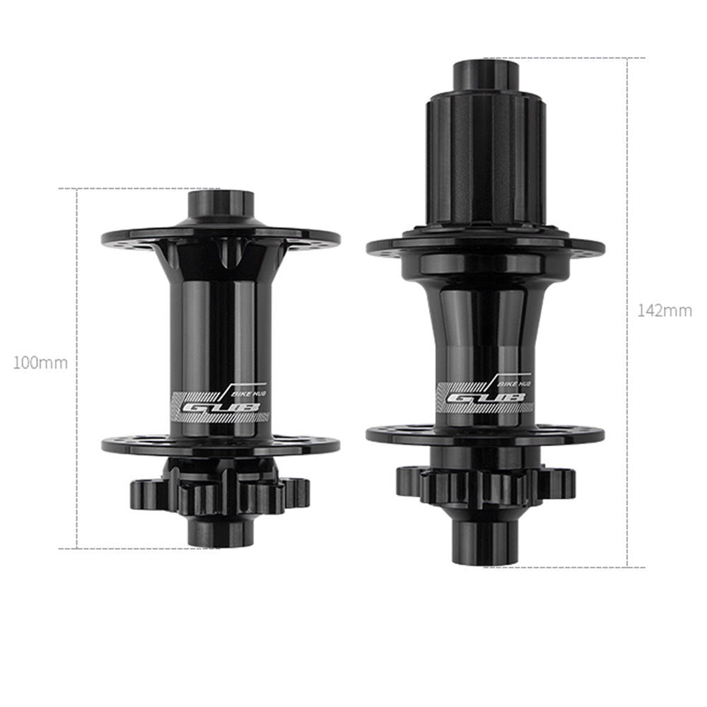 GUB 1281 MTB Aluminum Alloy 32-Hole Axle Hub Set Ultra-light Disc Brake Thru-Axle Front &amp; Rear Hub for Outdoor Cycling Gear