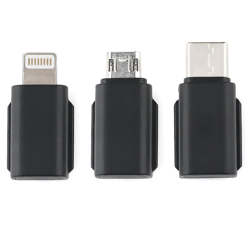 3-in-1 RCSTQ Smartphone Adapter Lightning 8Pin + Type-C + Micro USB Connectors for DJI Osmo Pocket