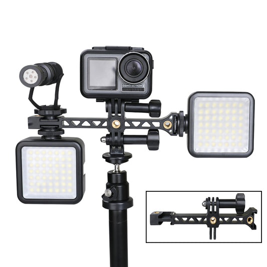 Uniqkart Universal Cold Shoe Screw Interface Expansion Mount Rack Holder for OSMO Pocket Action Gopro Camera