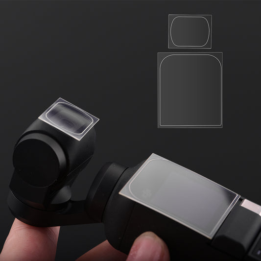 2Pcs Lens Protectors + 2Pcs Screen Protectors for DJI OSMO Pocket PTZ Camera