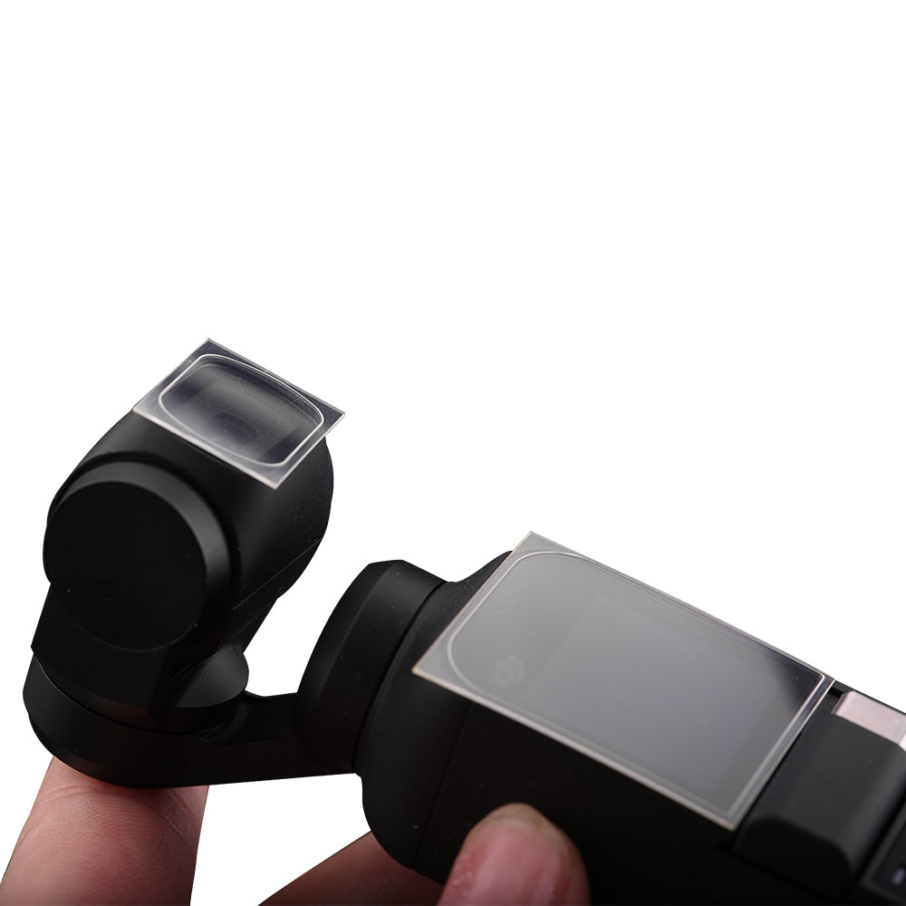 2Pcs Lens Protectors + 2Pcs Screen Protectors for DJI OSMO Pocket PTZ Camera