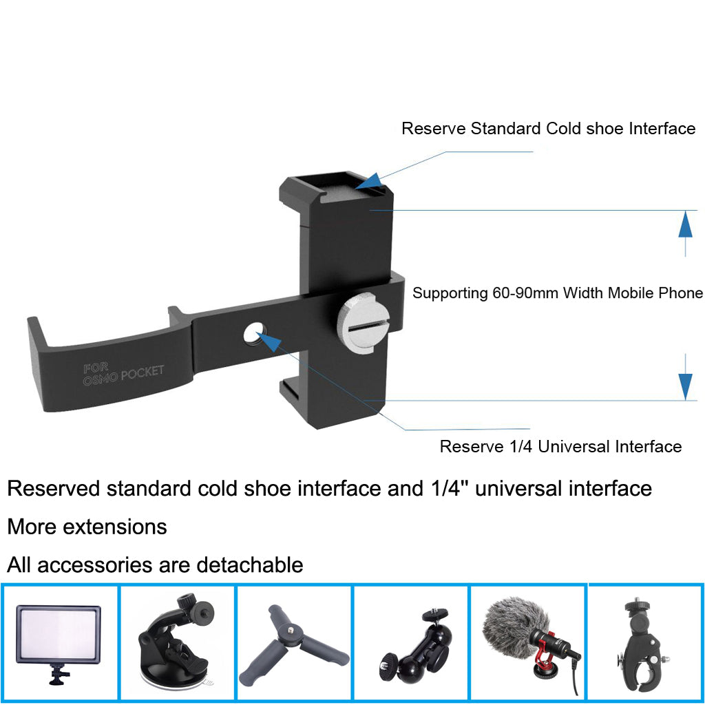 Mobile Phone Fixed Bracket Holder for DJI Osmo Pocket Camera