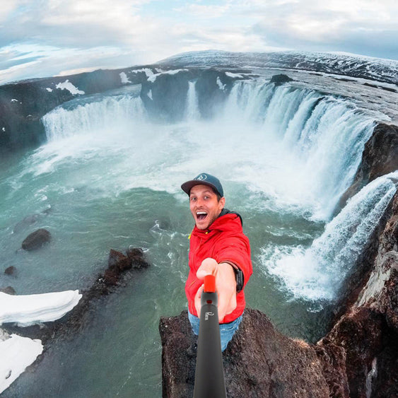 360 Degrees One Click Flip Selfie Stick Hand Holder for GoPro Hero Xiaomi YI Action Camera