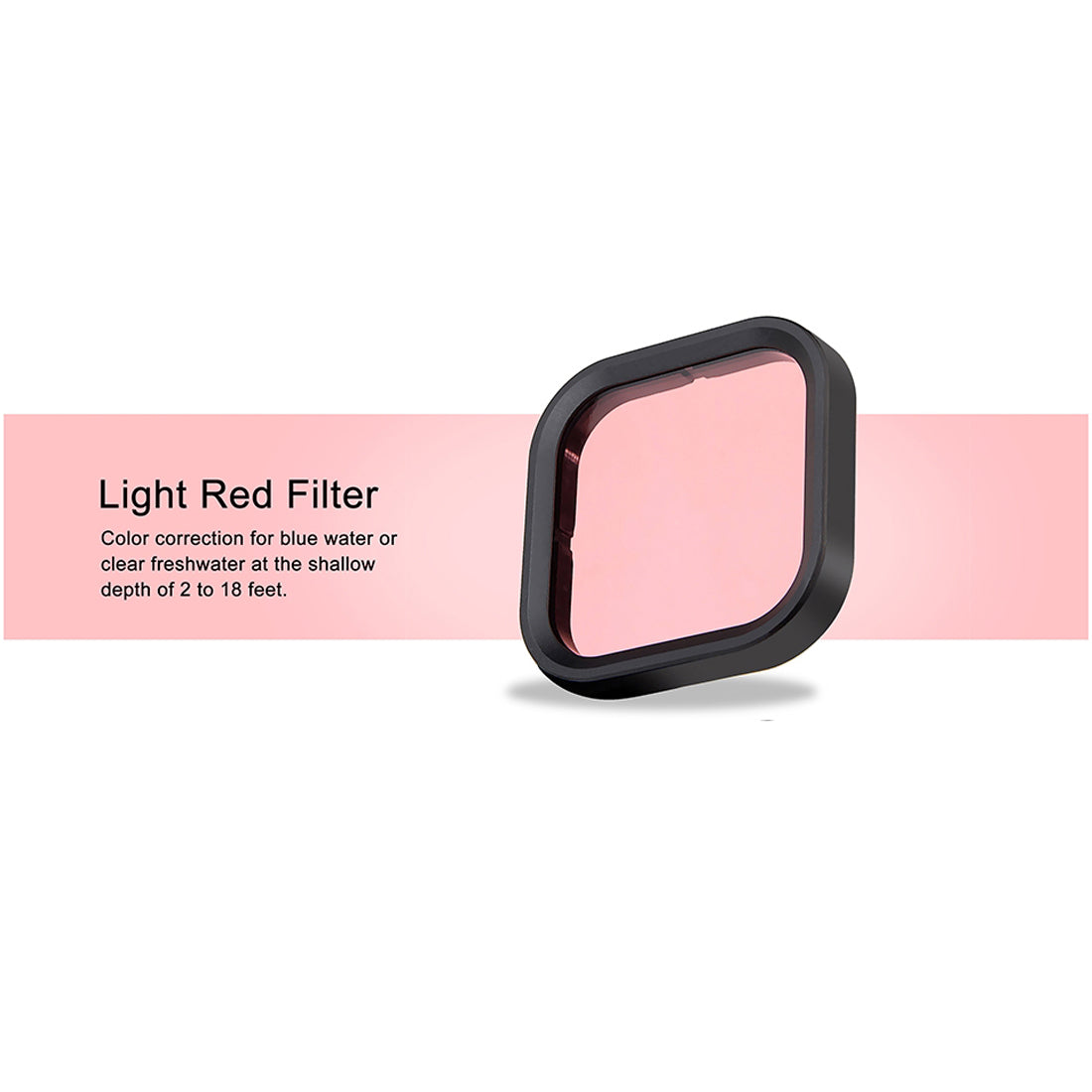 Dive Filter Diving Lens for GoPro Hero 8 Waterproof Housing - Pink