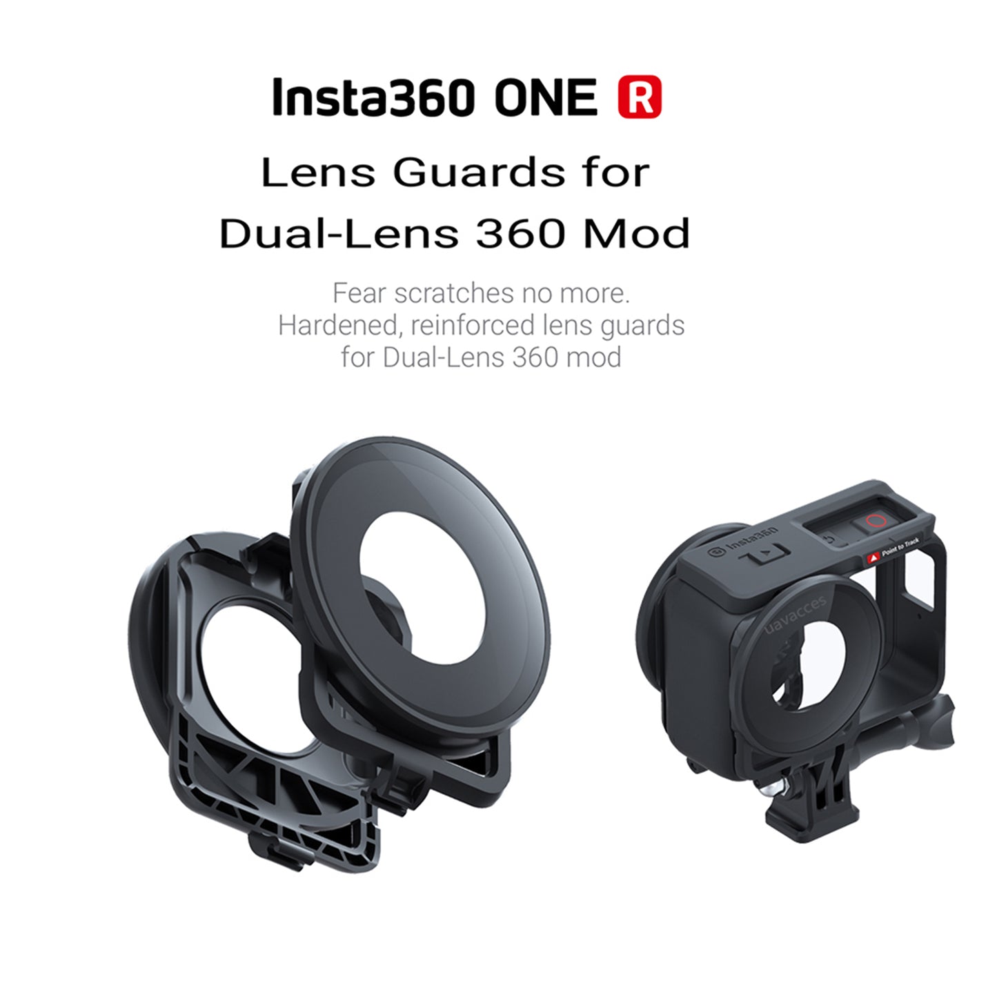 Dual 360 Mod Camera Lens Protectors Protective Cap Accessory for Insta360 one R