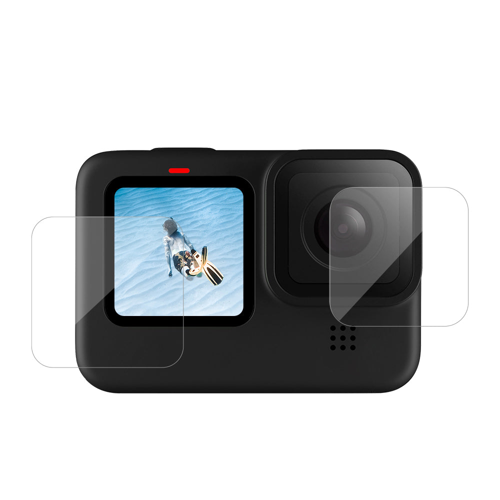 AT1091 6Pcs/Set Tempered Glass Screen Protectors Lens Film for GoPro Hero9