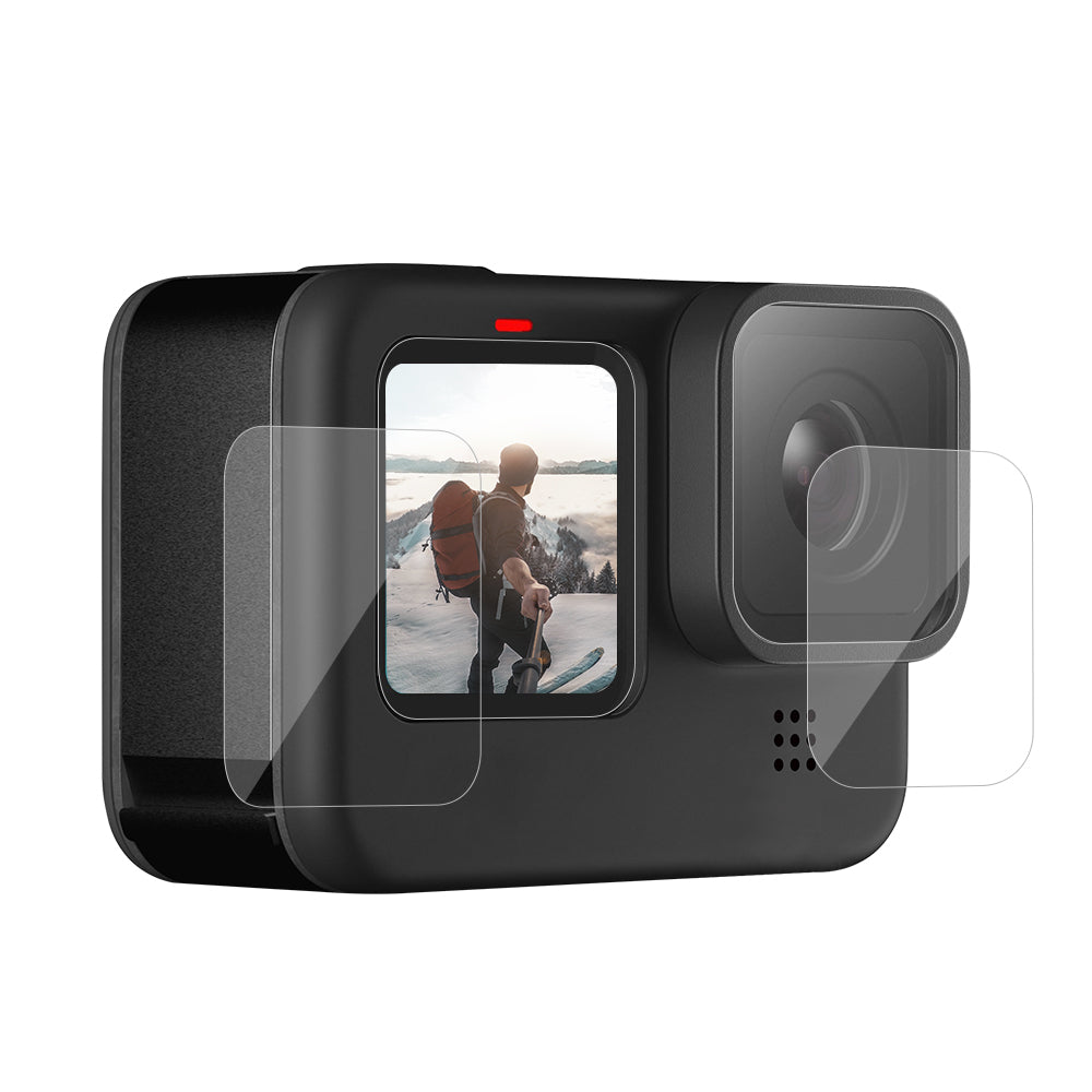 AT1091 6Pcs/Set Tempered Glass Screen Protectors Lens Film for GoPro Hero9