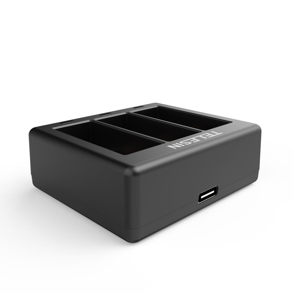 Uniqkart AT1103 Triple Channel Battery Charger for GoPro HERO 9 Black Battery Charger