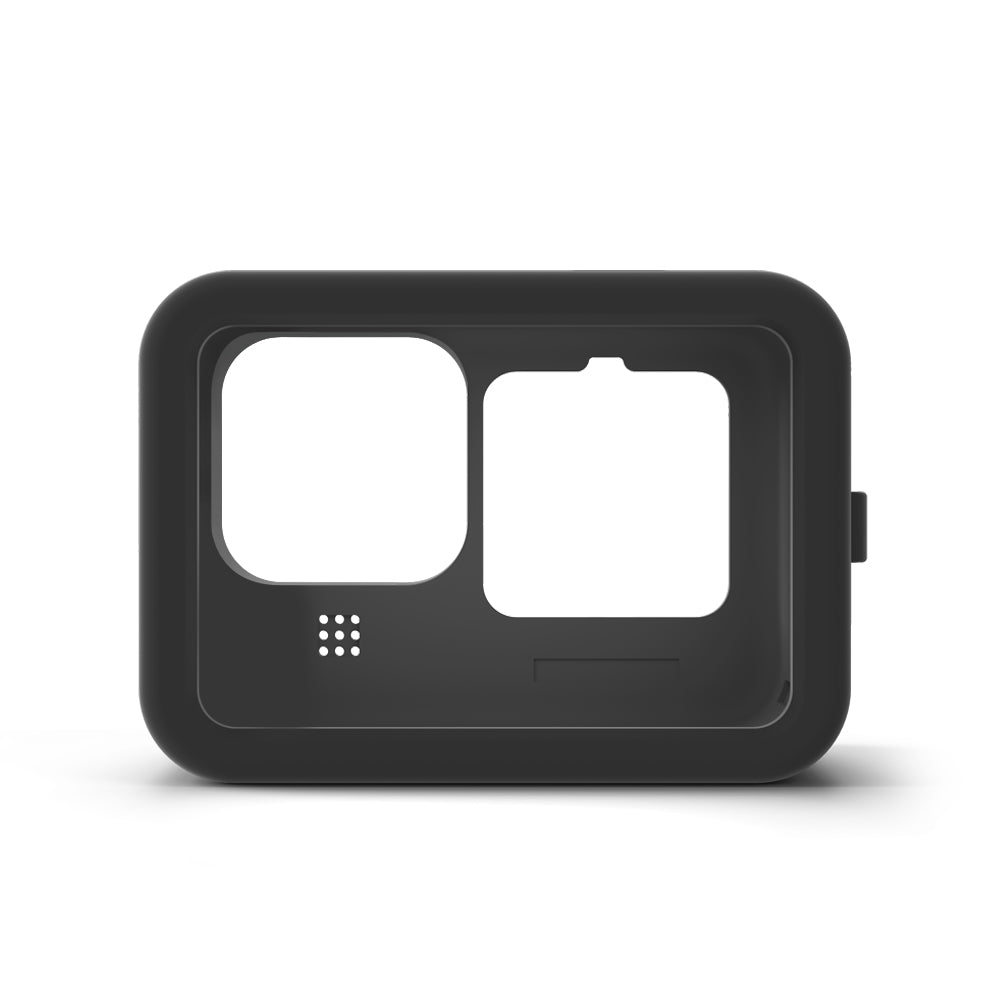 TELESIN Silicone Case Protective Cover with Silicone Lid for GoPro HERO9 Black - Black