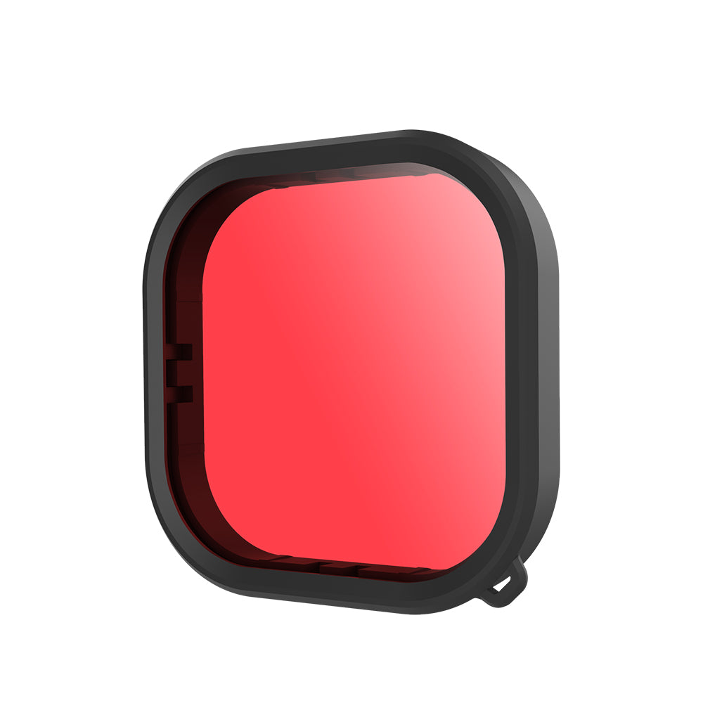 Uniqkart 3 in 1 Waterproof Case Filters for GoPro Hero 9 / 10 / 11 Red / Pink / Purple Lens Filter Set