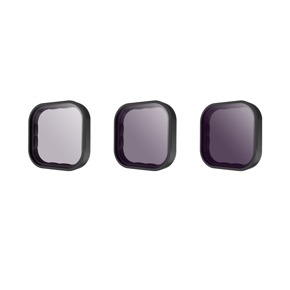 3-in-1 ND8+ND16+ND32 Filter for Telesin GoPro Hero 9 / 10 / 11 Black Camera Accessories