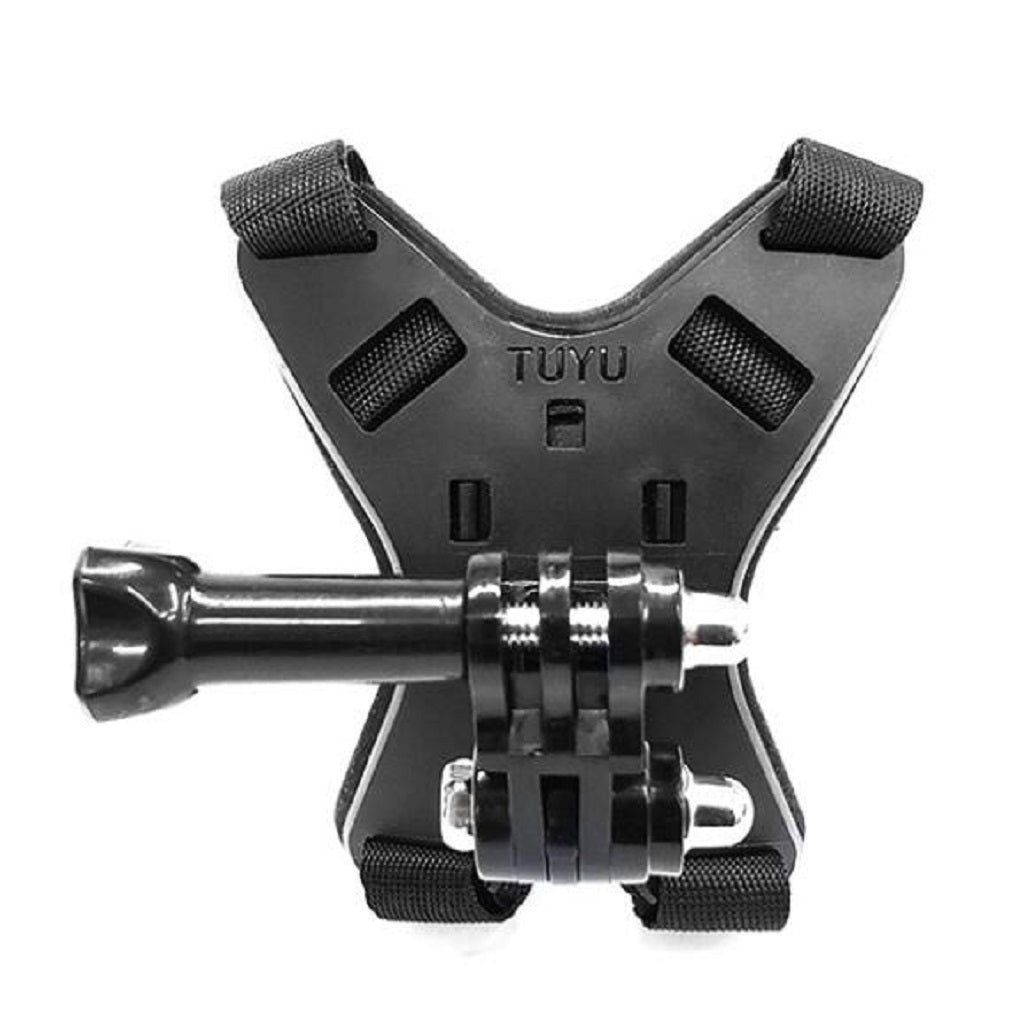 Motorcycle Helmet Chin Stand Mount Holder for GoPro HERO9 Black AT1108 - Black