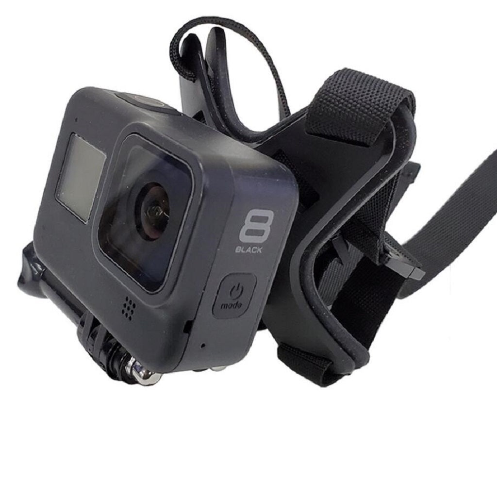 Motorcycle Helmet Chin Stand Mount Holder for GoPro HERO9 Black AT1108 - Black