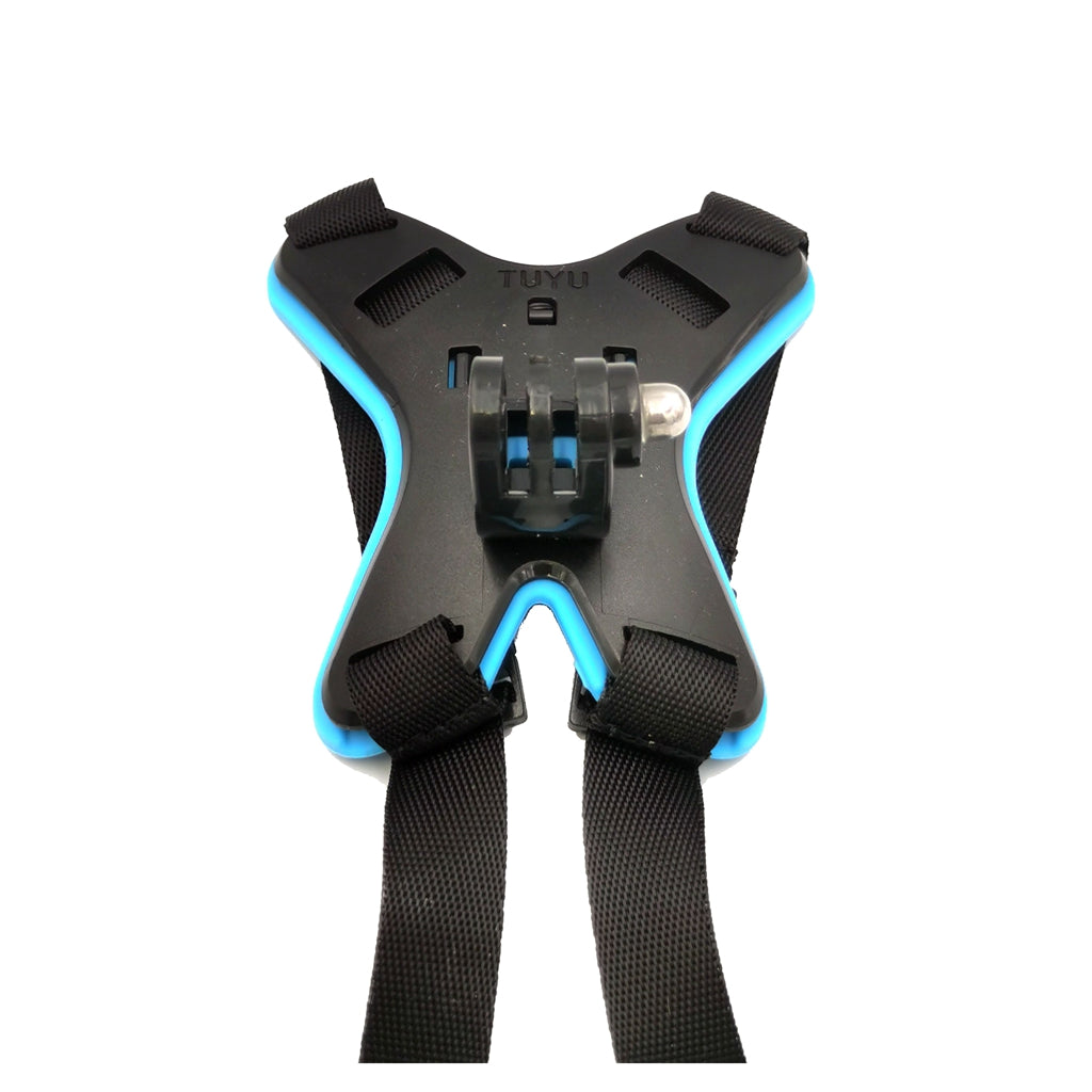 Motorcycle Helmet Chin Stand Mount Holder for GoPro HERO9 Black AT1108 - Blue