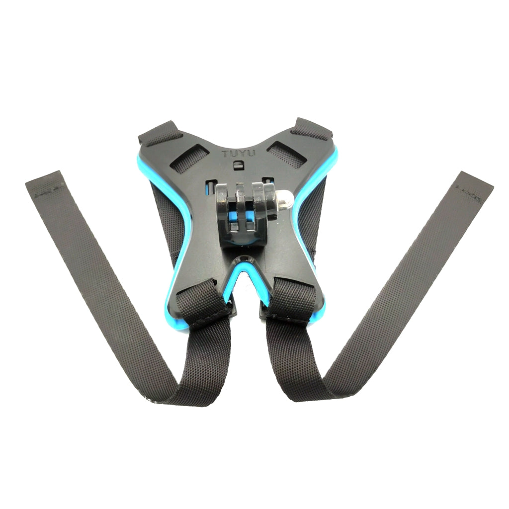 Motorcycle Helmet Chin Stand Mount Holder for GoPro HERO9 Black AT1108 - Blue