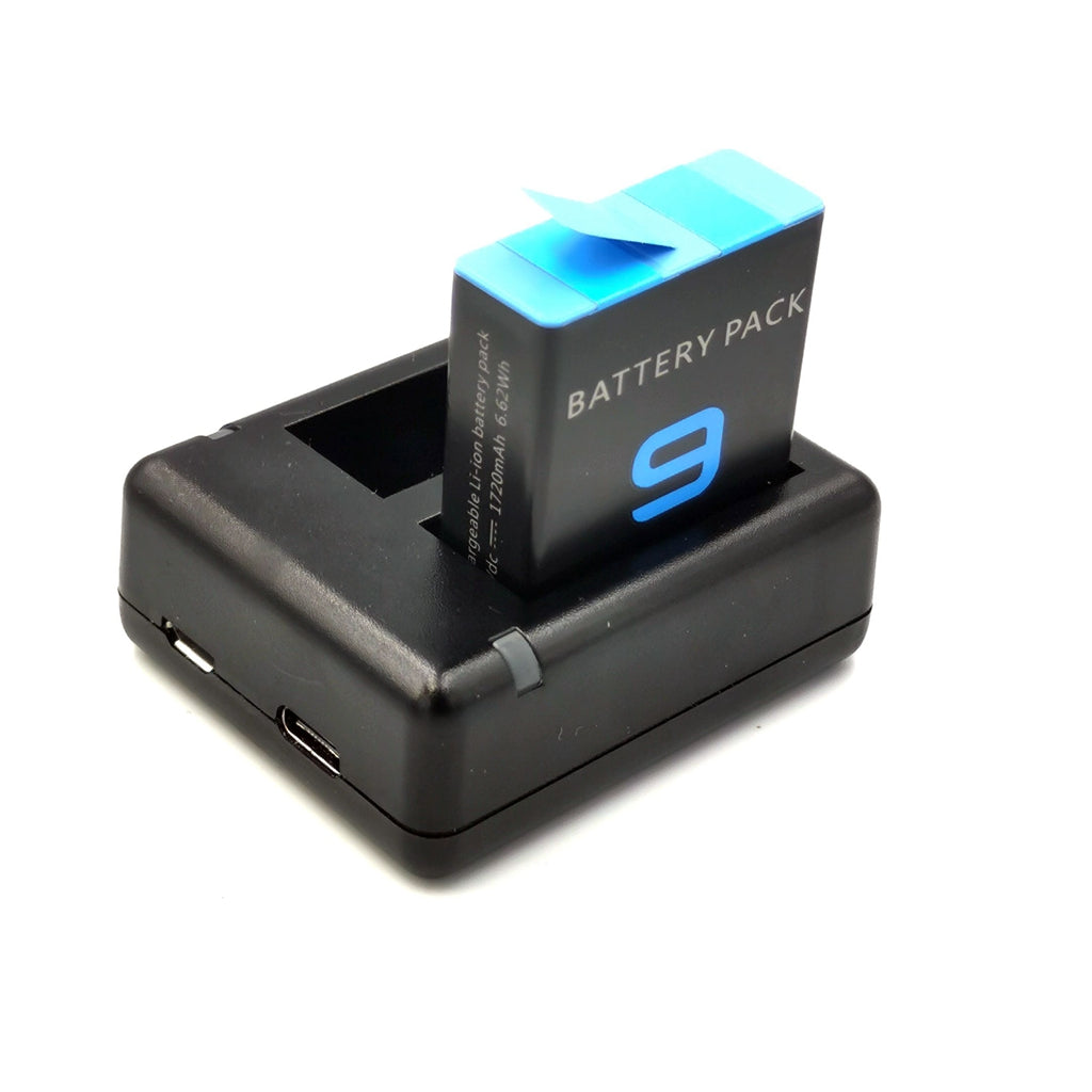 Double Channel Battery Charger for GoPro Hero 9 Black