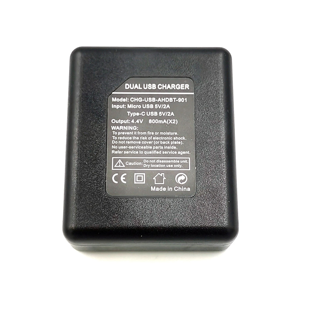 Double Channel Battery Charger for GoPro Hero 9 Black