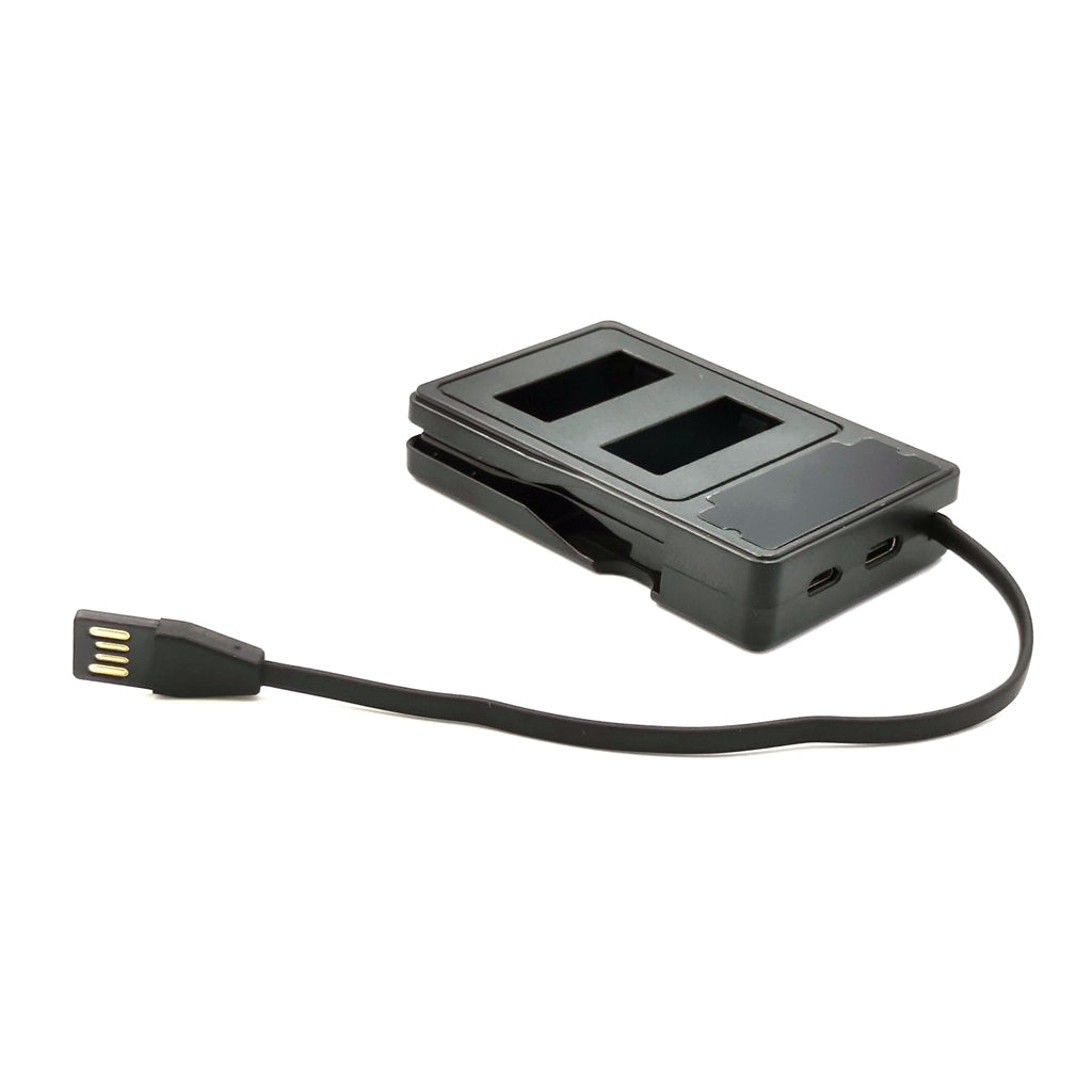 USB Double Channel Battery Charger with LCD Display for GoPro Hero 9 Black