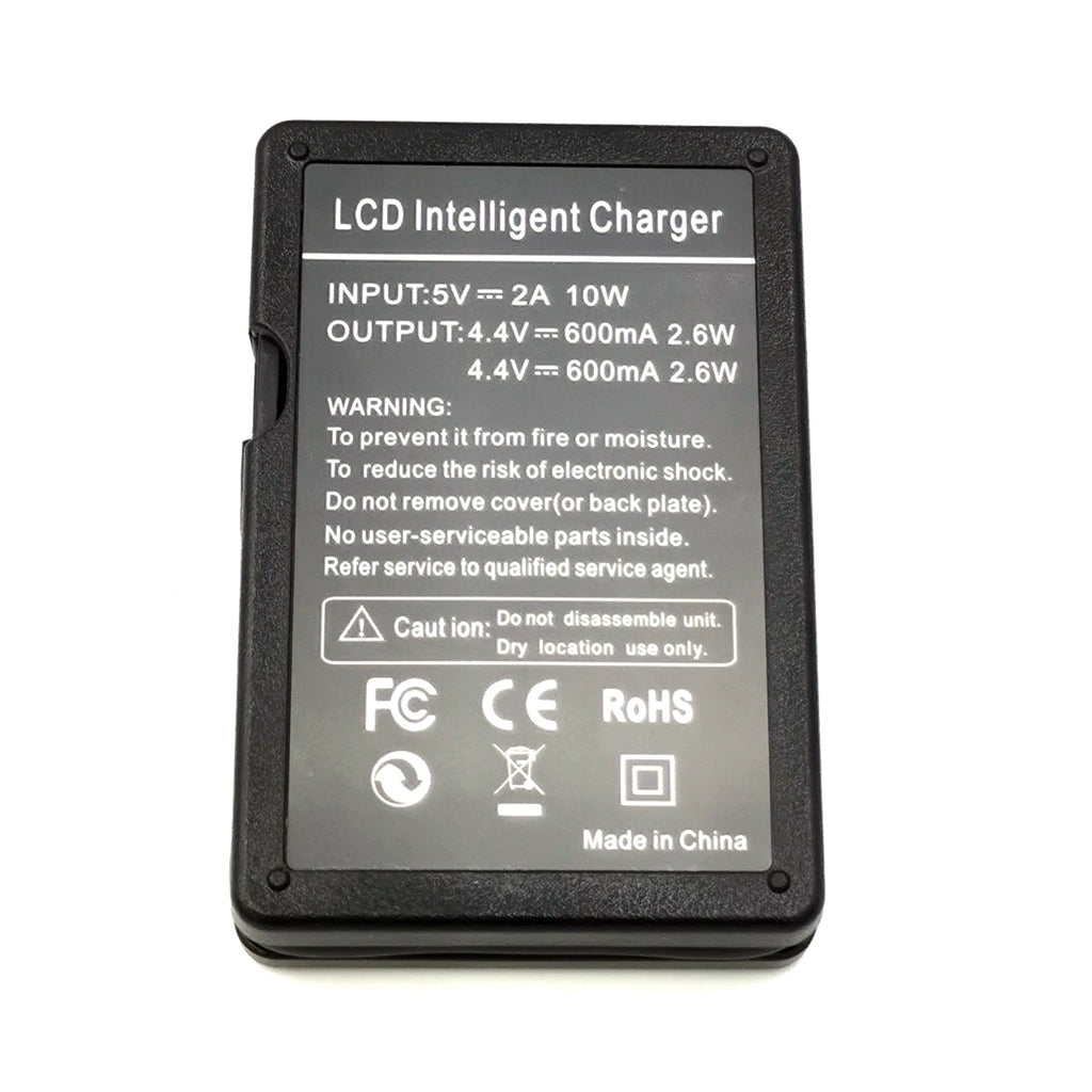 USB Double Channel Battery Charger with LCD Display for GoPro Hero 9 Black