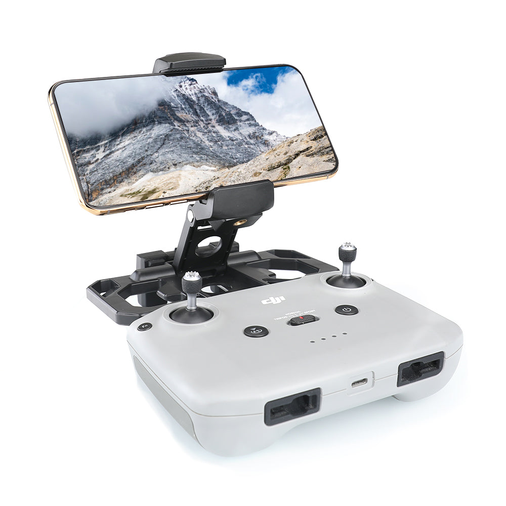 RCGEEK Foldable Plastic Tablet Phone Holder Bracket with Lanyard for DJI Mavic Mini/2 Pro/ Air 2 / Xiaomi Fimi X8 SE/Fimi EVO Drone Remote Controller