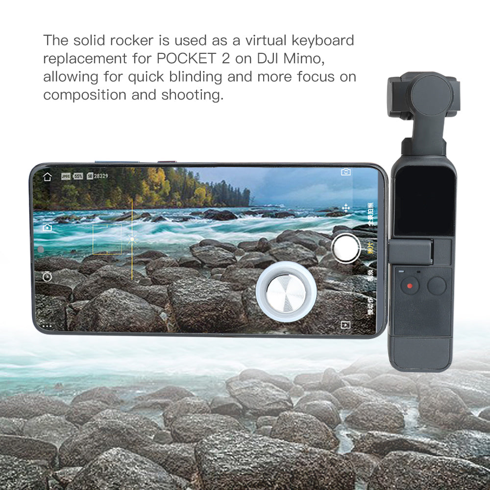 RCGEEK Screen Remote Control Button Entity Rocker Adapter for DJI OSMO Pocket 2/1 Handheld Gimbal