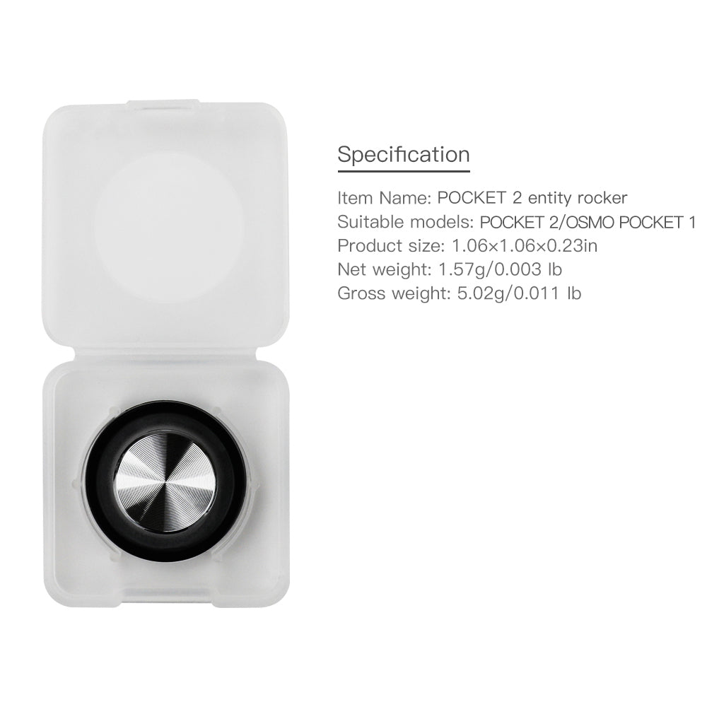 RCGEEK Screen Remote Control Button Entity Rocker Adapter for DJI OSMO Pocket 2/1 Handheld Gimbal