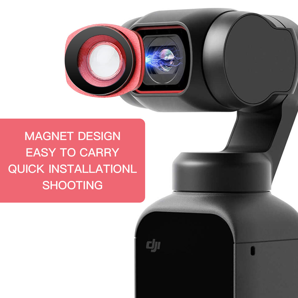 Uniqkart Ultra Wide Angle Lens Professional HD Magnetic Structure Lens for DJI Osmo Pocket 2 Camera