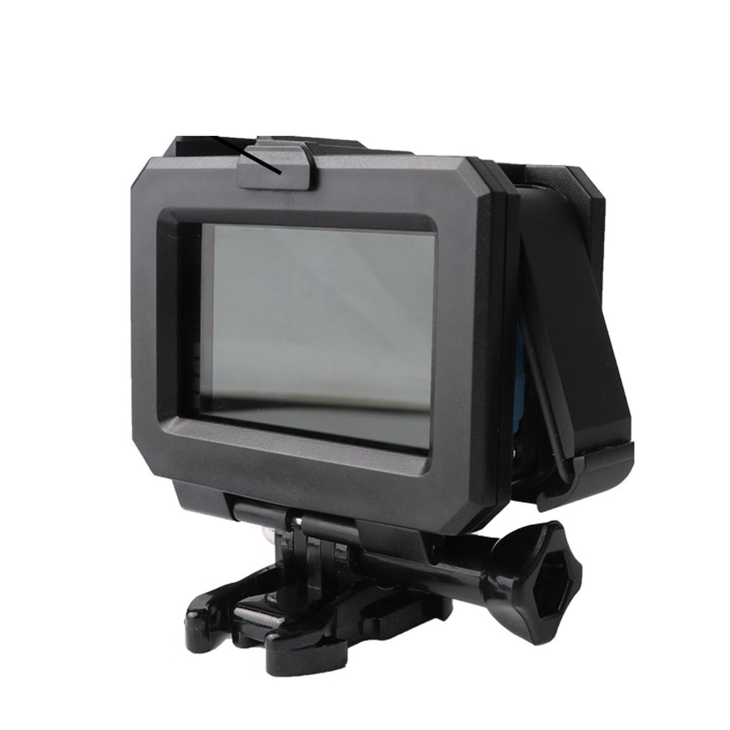 Uniqkart for GoPro Hero9 Black AT1168 Housing Case Plastic Frame Anti-fall Protective Shell Cover (With 1 Hot-shoe Interface)