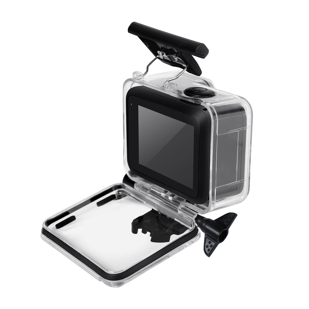 AT1173 40M Underwater Diving Protection Waterproof Case Soft Rubber Botton Camera Cover for GoPro Hero9 Black