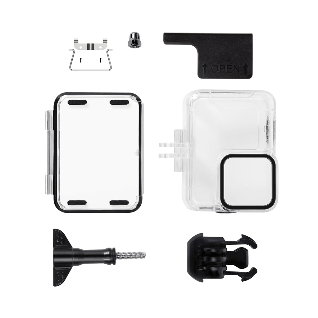 AT1173 40M Underwater Diving Protection Waterproof Case Soft Rubber Botton Camera Cover for GoPro Hero9 Black