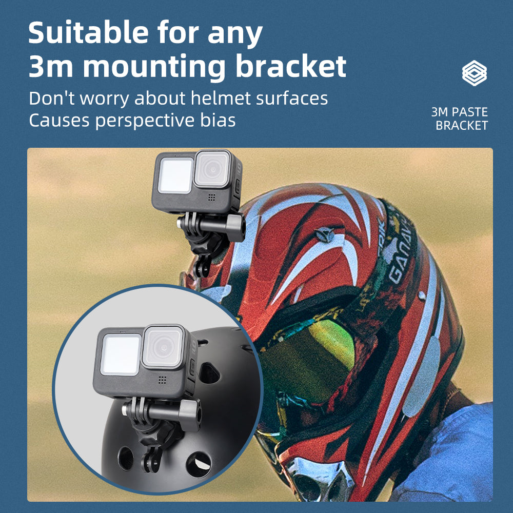 Uniqkart GP-BPM-005 360 Degree Rotate Quick Release Buckle Base Adjustable Double J-hook for GoPro Osmo Action Camera