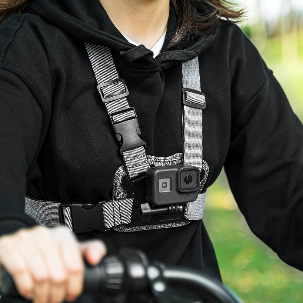 Uniqkart GP-CGP-T06 Adjustable Chest Belt Strap with 2 Mount Position for GoPro Hero Action Camera