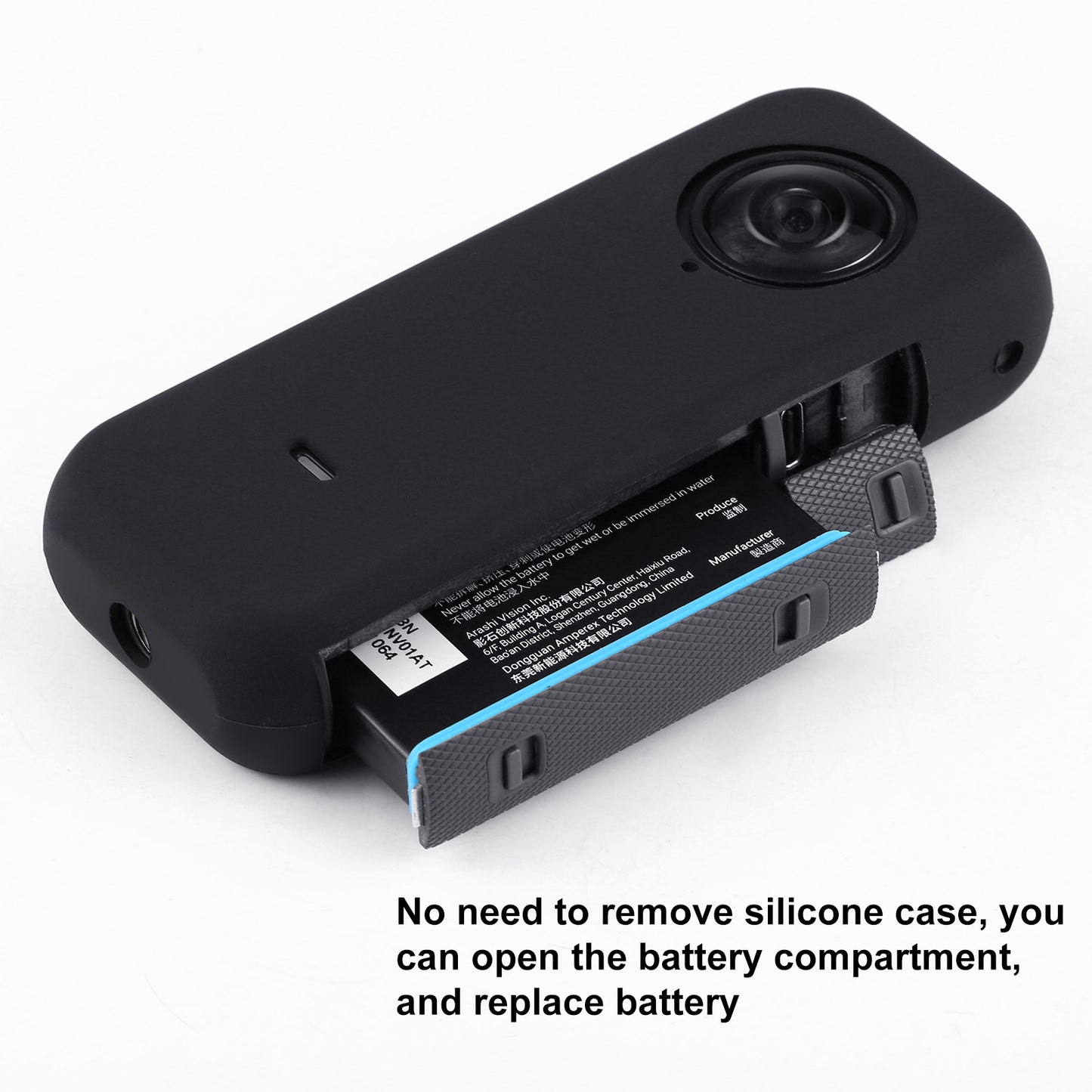 Puluz Full Body Dust-proof Camera Protective Cover Soft Silicone Case for Insta360 ONE X2 - Black
