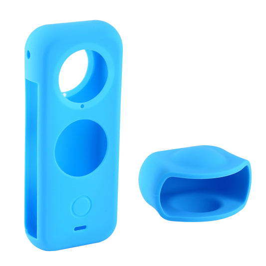 Puluz Full Body Dust-proof Camera Protective Cover Soft Silicone Case for Insta360 ONE X2 - Blue
