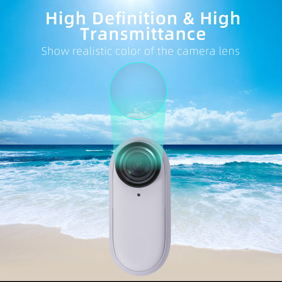 Stain-resistant Scratch-resistant Tempered Glass Film for Insta360 Go2